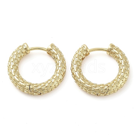 Brass Hoop Earrings EJEW-K276-01G-1