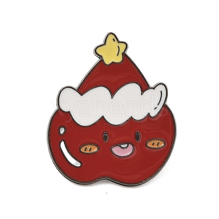 Christmas Theme Zinc Alloy Enamel Pin Brooch for Backpack Clothes JEWB-R003-02EB-06-1