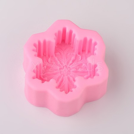 Snowflake Design DIY Food Grade Silicone Molds AJEW-L054-39-1