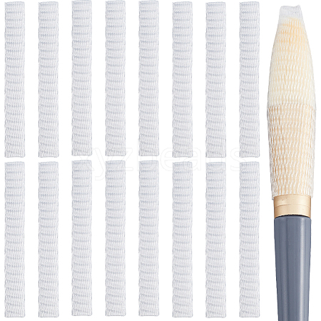 200Pcs PE Makeup Brush Protector Reusable Expandable Mesh Cover MRMJ-GF0001-51B-1
