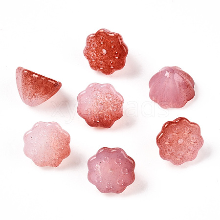 Two Tone Opaque Acrylic Beads OACR-T028-16-1