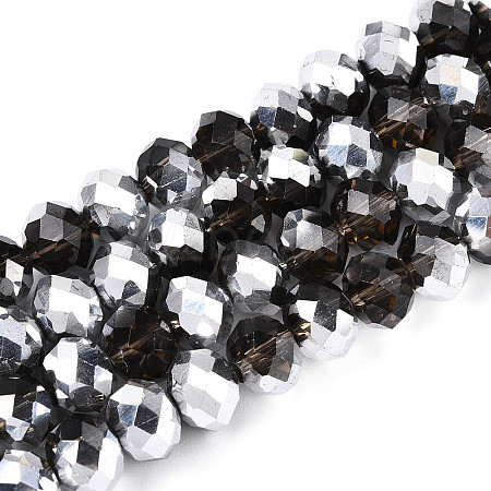 Electroplate Glass Beads Strands GR8MMY-01S-1