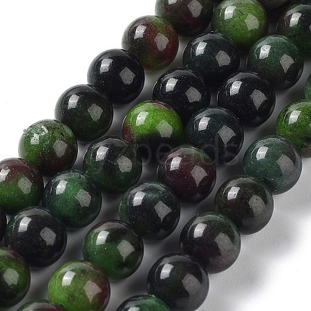Dyed Natural Malaysia Jade Beads Strands X-G-G021-02B-06-1