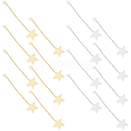 SUPERFINDINGS 16Pcs 2 Colors Brass Big Pendants KK-FH0005-60-1