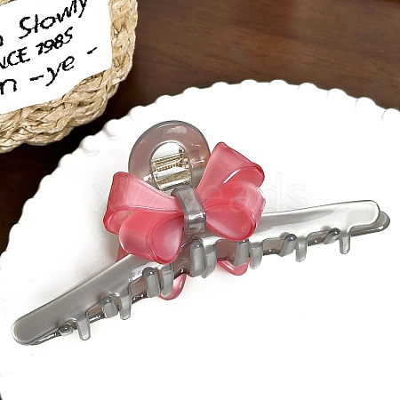 Bowknot Cellulose Acetate Claw Hair Clips PW-WG0B466-03-1