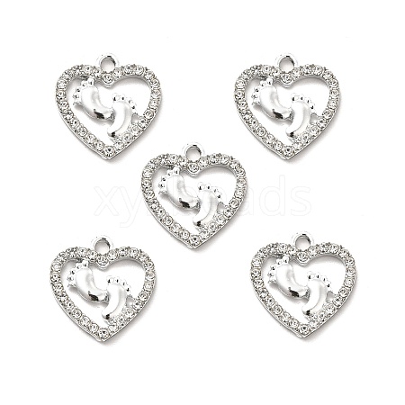 Alloy Rhinestone Pendants ALRI-C007-14P-1