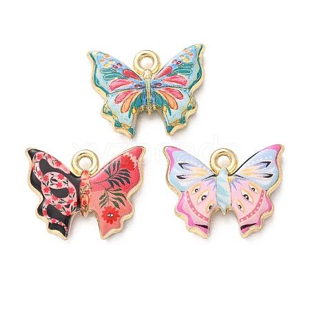 Printed Alloy Pendants AL-CBA7256-27G-1