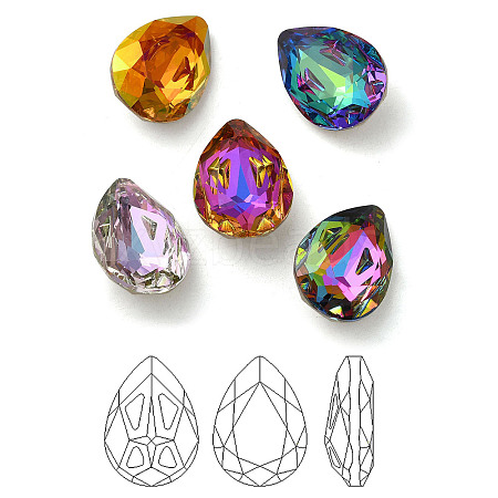 K9 Glass Rhinestone Cabochons RGLA-P036-05A-M-1