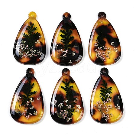 Epoxy Resin Pendants RESI-S09-01Q-RS-1