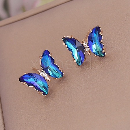 Fashionable Gradient Butterfly Earrings for Women YE8672-4-1