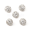 Grade A Round Crystal Pave Disco Ball Beads X-RB-H258-8MM-001-4