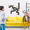 Translucent PVC Self Adhesive Wall Stickers STIC-WH0015-166-4