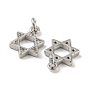 Rack Plating Brass Micro Pave Cubic Zirconia Pendants KK-A200-17P-2