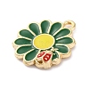 Alloy Enamel Pendants ENAM-Q001-06G-04-2