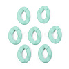 Opaque Spray Painted Acrylic Linking Rings OACR-T024-01-I09-1