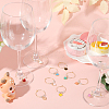 Heart Alloy Enamel Wine Glass Charms AJEW-SC0002-06-4
