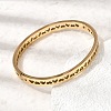 Hollow 304 Stainless Steel Hinged Bangles for Women BJEW-H644-06G-2