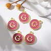 Golden Plated Alloy Enamel Charms LS-ENAM-S118-08G-5