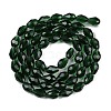 Transparent Imitation Jade Glass Beads Strands GLAA-N005-T4mm-D15-2