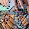 Stainless Steel DIY Nail Art Templates MRMJ-WH0098-001-5