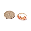 4Pcs Natural Gemstone Rings RJEW-TA00198-5