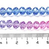 Transparent Painted Glass Beads Strands DGLA-A034-T6mm-A08-3