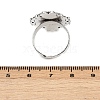 Vintage Adjustable Iron Finger Ring Components Alloy Cabochon Bezel Settings X-PALLOY-Q300-10AS-NR-3