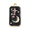 Tarot Alloy Enamel Pendants FIND-Z057-02G-01-1