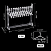   1 Set Transparent Acrylic Earring Display Stands EDIS-PH0001-55A-2