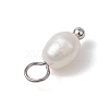 Natural Freshwater Pearl Potato Charms PALLOY-JF03202-02-5