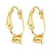 Brass Clip-on Earring Converters Findings X-KK-Q115-G-1
