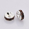 Brass Rhinestone Spacer Beads RB-A014-Z5mm-15S-NF-2