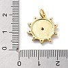 Rack Plating Brass Micro Pave Cubic Zirconia Pendants KK-Z071-80G-02-3