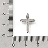Brass Micro Pave Clear Cubic Zirconia Pendants CU-CBA9883-05C-P-3
