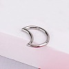 316L Stainless Steel Micro Pave Cubic Zirconia Hoop Nose Rings WG5D603-18-1