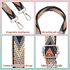 WADORN 2Pcs 2 Colors Arrow Pattern Adjustable Polyester Webbing Bag Straps PURS-WR0001-24B-3