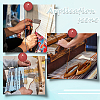 4Pcs Plywood Wooden Yarn Comb TOOL-CY0001-04-5