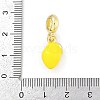 Brass Enamel Fruit European Dangle Charms KK-Z090-08G-01-3