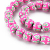 Handmade Polymer Clay Beads Strands CLAY-N008-055-01-3