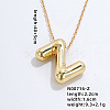 Stainless Steel Party Balloon Letter Pendant Cable Chain Necklaces for Women YF1942-26-1