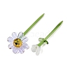 Handmade Lampwork Birthday Flower & Vase Set for Tabletop Display LAMP-D007-002I-2