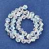 Handmade Glass Faceted Bicone Beads GB6mmC28-AB-2