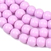 Painted Glass Bead Strands DGLA-S071-8mm-B38-1-3