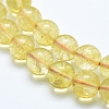 Natural Citrine Beads Strands G-E483-12-6mm-3