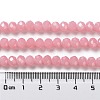 Baking Paint Imitation Jade Glass Bead Strands X-DGLA-A034-J8MM-A3-5