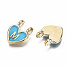 Alloy Enamel Charms X-ENAM-T012-02M-RS-3