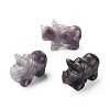 Natural Amethyst Carved Healing Rhinoceros Figurines DJEW-M008-02H-1