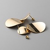Alloy Flat Round Dangle Stud Earrings for Women EJEW-WH0004-31H-2