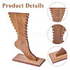 Wooden Anklets Display Stands ODIS-WH0025-224A-4