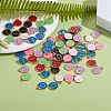 90Pcs 9 Colors Alloy Enamel Pendants ENAM-SZ0001-55-4